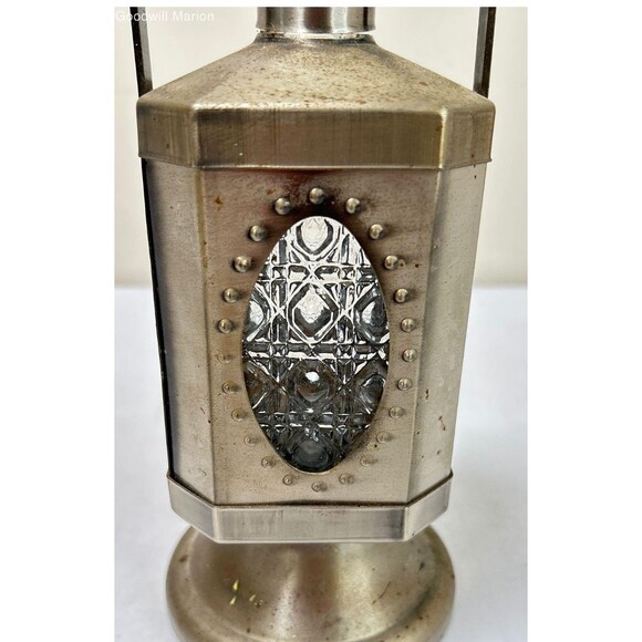 Vintage Brass Lantern Liquor Alcohol Decanter Unique MCM No Music See Photos - Picture 1 of 5